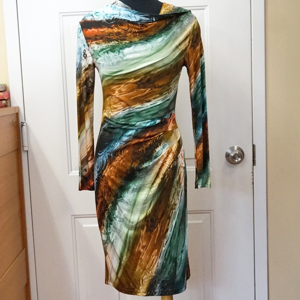 PARTY DRESS STRETCH MADE IN EUROPE - Picture 2 of 6